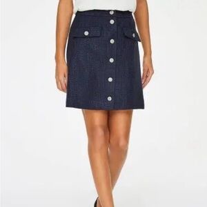 Loft Navy Skirt